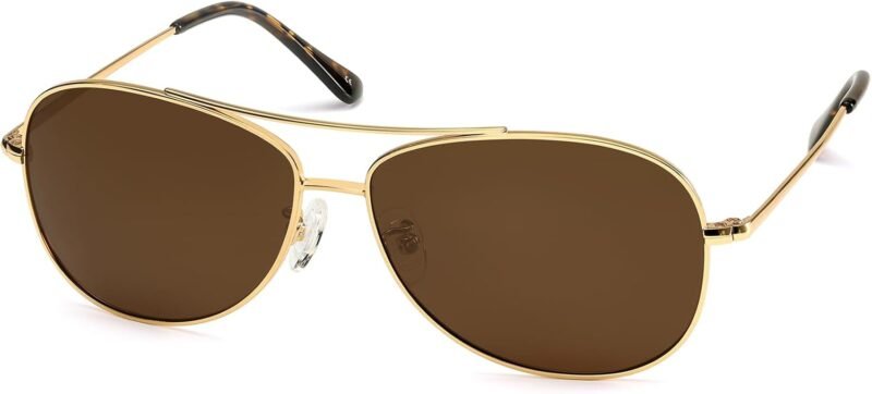 Carsbyvictor Sunglasses for Women Men Polarized Pilot Sunglasses Military Shades Vintage Classic Metal Sun Glasses