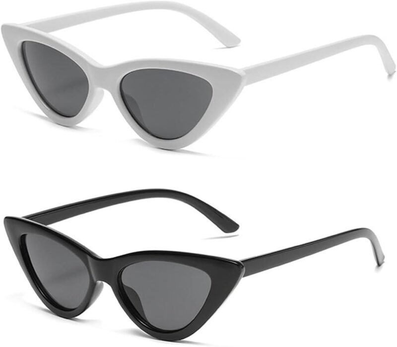 Carsbyvictor Sunglasses Cat Eye Sunglasses for Women Vintage Goggles Plastic Frame Sunglasses