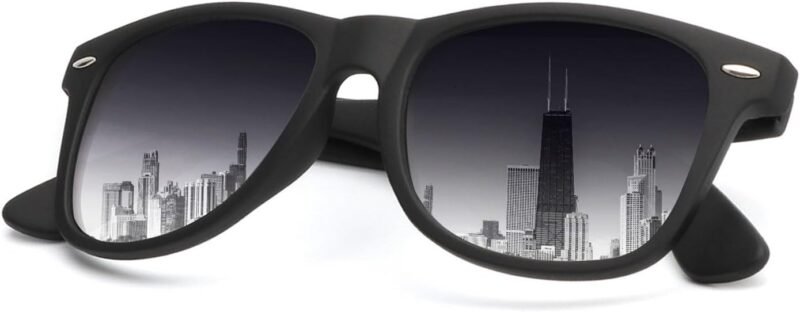 Carsbyvictor Sunglasses Browline Sunglasses Men Polarized for Mens and Women Unisex Sun Glasses for Driving UV Protection