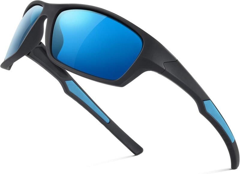 Carsbyvictor Sunglasses Wraparound Sports Polarized Sunglasses for Men – Wrap Around Sunglasses for Mens Womens Cycling Running UV Protection