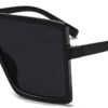 Carsbyvictor Sunglasses Square Square Oversized Sunglasses for Women Men Flat Top Fashion Shades