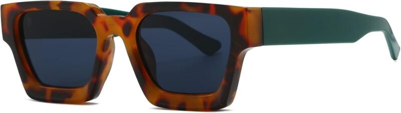 51ou2D3_HML._AC_SL1500 Carsbyvictor Sunglasses Square Sunglasses for Women Men Square Thick Frame Sun Glasses Simple Designer Style Shades