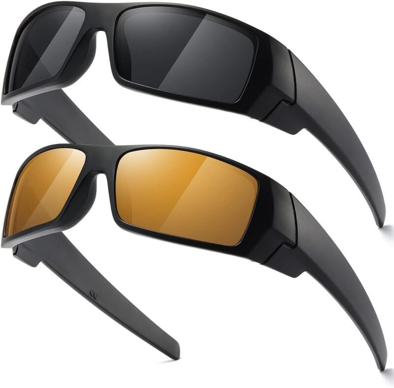 51qEYcP6qeL._AC_SL1430 Carsbyvictor Sunglasses Wraparound Polarized Sunglasses Men Womens Trendy Retro Sports Rectangular Wrap Around Vintage Shot Shield