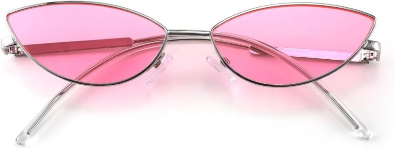 Carsbyvictor Sunglasses Cat Eye Fashion Designer Sunglasses  Small Petals Shape Arc Temple Design B2298