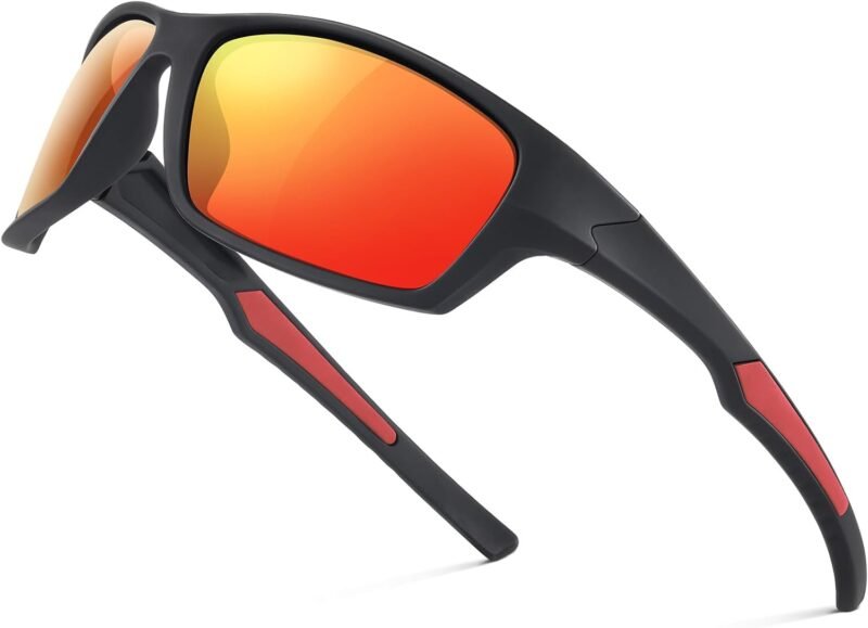 Carsbyvictor Sunglasses Wraparound Sports Polarized Sunglasses for Men – Wrap Around Sunglasses for Mens Womens Cycling Running UV Protection