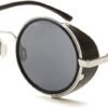 Carsbyvictor Sunglasses Round  Steampunk Vintage Retro Round Sunglasses Metal Circle Frame