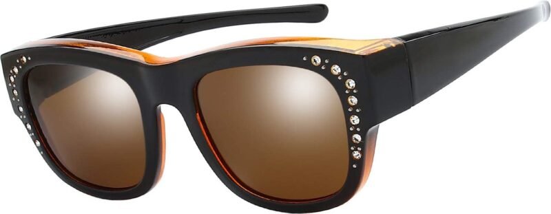 51y5pnpGYlL._AC_SL1489 Carsbyvictor Sunglasses Wraparound The Fresh High Definition Polarized Wrap Around Shield Sunglasses for Glasses – Leather Eyeglasses Case