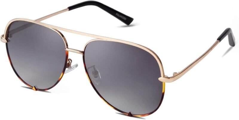 Carsbyvictor Sunglasses Oversized  Sunglasses for Women Men Trendy Retro Bulk Shade Black Faded Sun Glasses Classic UV Protection