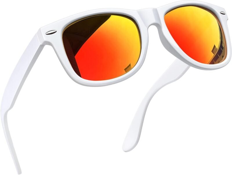 Carsbyvictor Sunglasses Browline Square Sunglasses Polarized UV Protection Trendy Designer Sun Glasses Men Women