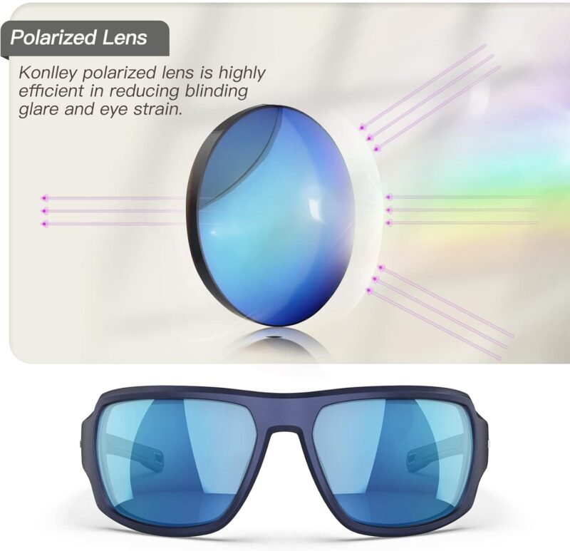 Carsbyvictor Sunglasses Wraparound Polarized Wrap Around Sport Sunglasses for Men and Women Small Face, Wraparound Safety Sunglasses UV Protection