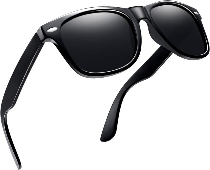 Carsbyvictor Sunglasses Browline Square Sunglasses Polarized UV Protection Trendy Designer Sun Glasses Men Women