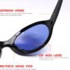 Carsbyvictor Sunglasses Oversized Oval Fashion Sunglasses for Women Men Wrap Around Classic Oval Black Sun Glasses Ladies Shades