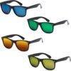 Carsbyvictor Sunglasses Wholesale Unisex 80’s Retro Classic Sunglasses Wayfarer- 100% UV Protection Bulk Sunglasses Wayfarerfor Adults & Teens – Pack of 4