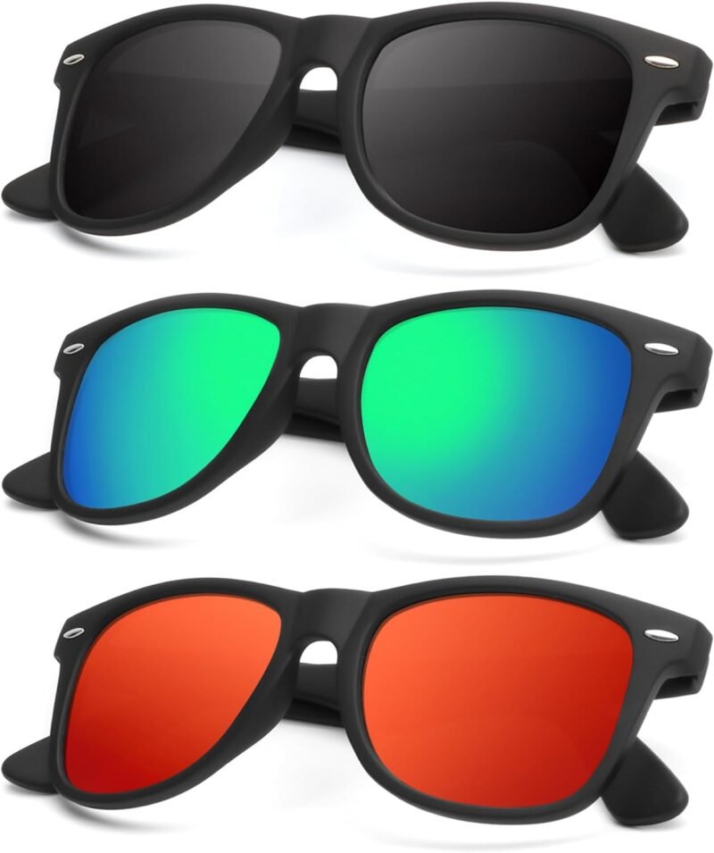 Carsbyvictor Sunglasses Browline Sunglasses Men Polarized for Mens and Women Unisex Sun Glasses for Driving UV Protection