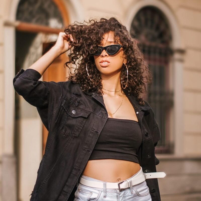 Carsbyvictor Sunglasses Cat Eye Sunglasses for Women Vintage Goggles Plastic Frame Sunglasses