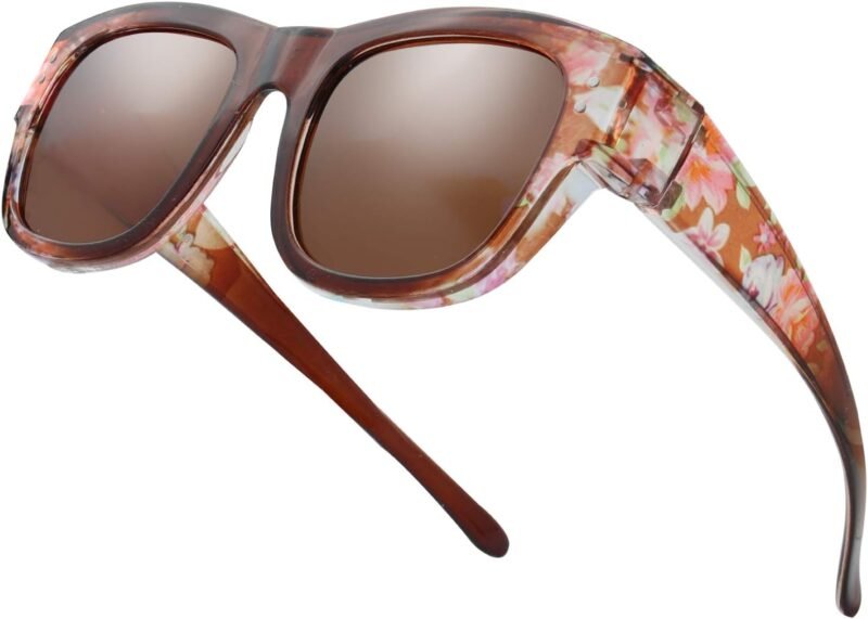 6199OlLWxcL._AC_SL1500 Carsbyvictor Sunglasses Wraparound The Fresh High Definition Polarized Wrap Around Shield Sunglasses for Glasses – Leather Eyeglasses Case