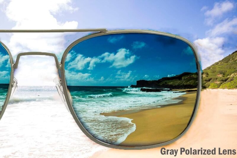 Carsbyvictor Sunglasses  Pilot Sunglasses – Polarized  Sunglasses Bayonette, Gray Polarized Lens