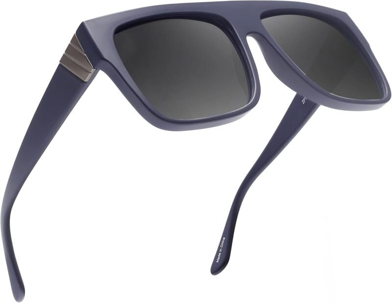 Carsbyvictor Sunglasses Square  Polarized Sunglasses Men Women Flat Top Square UV400 Glasses for Driving Fishing Hiking Golfing