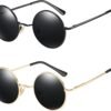 Carsbyvictor Sunglasses Round Trendy Small Round Polarized Sunglasses for Men Women Circle Hippie Style Sun Glasses