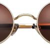 Carsbyvictor Sunglasses Round Circle Lennon Glasses Retro Round Polarized Sunglasses Hippie Style Small Circle Sun Glasses