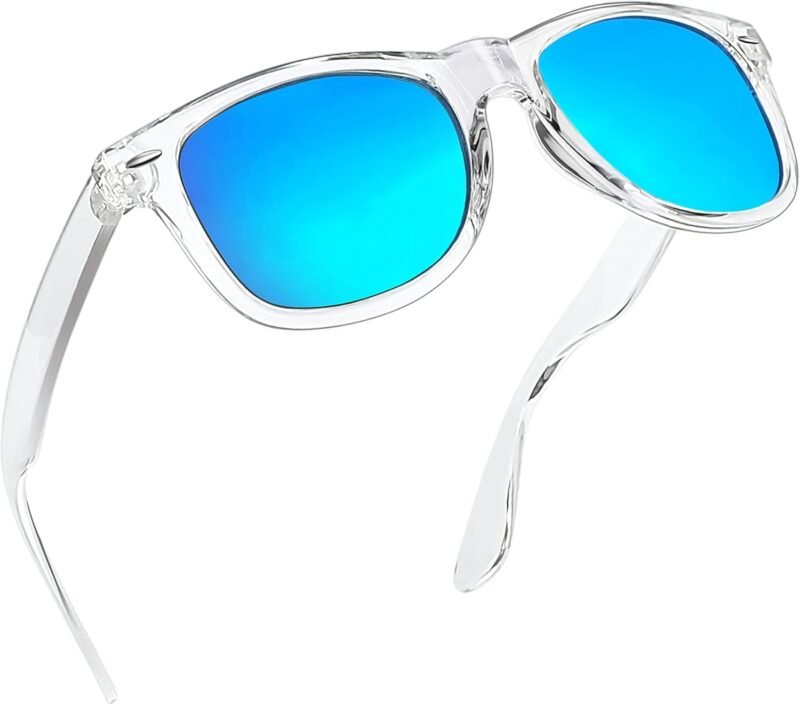 Carsbyvictor Sunglasses Browline Square Sunglasses Polarized UV Protection Trendy Designer Sun Glasses Men Women