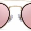 Carsbyvictor Sunglasses Round  Small Polarized Round Sunglasses for Women Vintage Double Bridge Frame