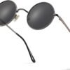 Carsbyvictor Sunglasses Round Trendy Small Round Polarized Sunglasses for Men Women Circle Hippie Style Sun Glasses