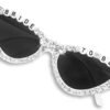 Carsbyvictor Sunglasses Cat EyeBride Sunglasses for Bachelorette White Heart Glasses for Bride to Be Gift, Bachelorette Accessories Party Favors