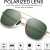 Carsbyvictor SunglassesMens  Sunglasses 53mm TAC Polarized Lense Military Style Metal Frame with Bayonet Temples