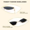 Carsbyvictor Sunglasses Cat Eye Fashion Designer Sunglasses  Small Petals Shape Arc Temple Design B2298