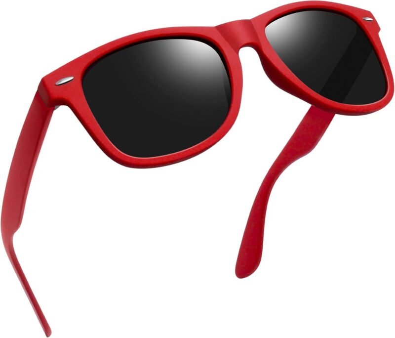 Carsbyvictor Sunglasses Browline Square Sunglasses Polarized UV Protection Trendy Designer Sun Glasses Men Women