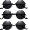 Carsbyvictor Sunglasses Round  Small Round Sunglasses Polarized for Men Women Retro Vintage Circle Hippie Sun Glasses UV400