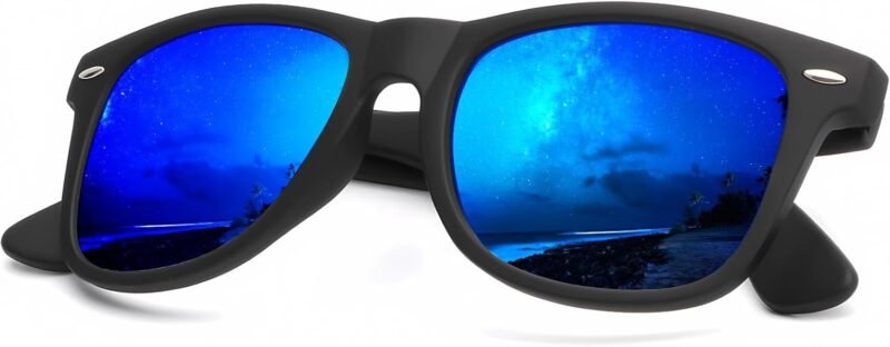 Carsbyvictor Sunglasses Browline Sunglasses Men Polarized for Mens and Women Unisex Sun Glasses for Driving UV Protection