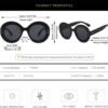 Carsbyvictor Sunglasses Round  Fashion Big Round Sunglasses for Women Stylish Sun Glasses UV400 Protection