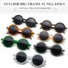 Carsbyvictor Sunglasses Round  Polarized Round Sunglasses for Women Men Retro Sun Glasses 100% UV400 Protection