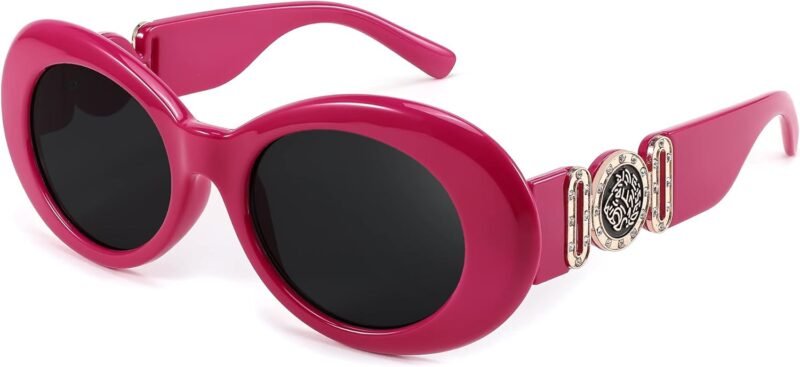 Carsbyvictor Sunglasses Oval Sunglasses Women  Oval Tiny Small Face Narrow StyleTrendy Round shades B2969