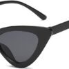 Carsbyvictor Sunglasses Cat Eye Vintage Narrow Cat Eye Sunglasses for Women Clout Goggles Plastic Frame