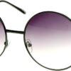 Carsbyvictor Sunglasses Round  Super Large Oversized Metal Round Circle Sunglasses