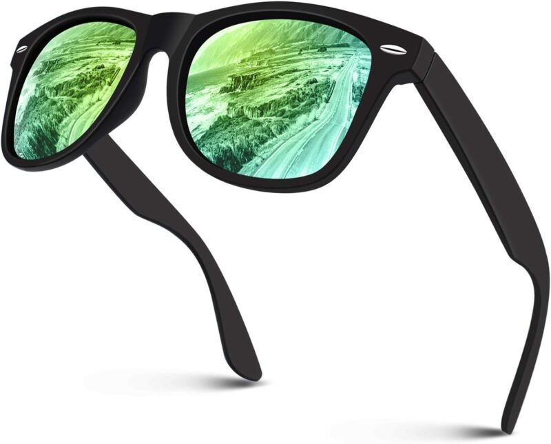 Carsbyvictor Sunglasses Wayfarer Men Women Polarized Blenders Eyewear 80’s Retro Classic Square Frame Shades SR003