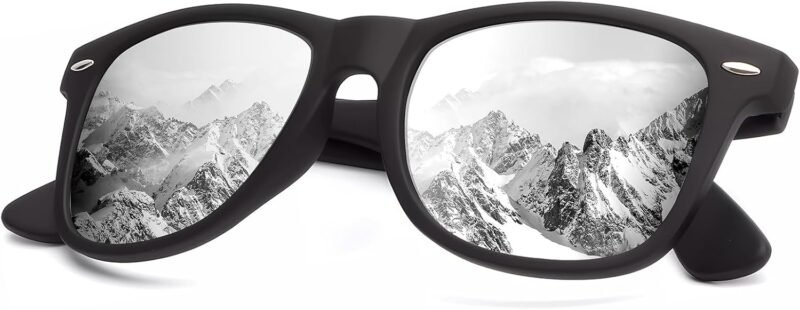 Carsbyvictor Sunglasses Browline Sunglasses Men Polarized for Mens and Women Unisex Sun Glasses for Driving UV Protection