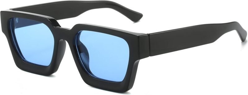 61aG6pGmuQL._AC_SL1500 Carsbyvictor Sunglasses Square Sunglasses for Women Men Square Thick Frame Sun Glasses Simple Designer Style Shades