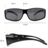 Carsbyvictor Sunglasses Wraparound Glasses Sunglasses For Men Women, Fit Over Sunglasses Polarized UV400 Protection Sunglasses Over Glasses
