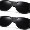 Carsbyvictor Sunglasses Browline Square Sunglasses Polarized UV Protection Trendy Designer Sun Glasses Men Women