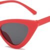Carsbyvictor Sunglasses Cat Eye Vintage Narrow Cat Eye Sunglasses for Women Clout Goggles Plastic Frame
