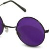 Carsbyvictor Sunglasses Round Circular Party Sunglasses Round Hippie Retro Shades with Colored Lenses