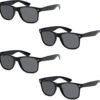 Carsbyvictor Sunglasses Wholesale Unisex 80’s Retro Classic Sunglasses Wayfarer- 100% UV Protection Bulk Sunglasses Wayfarerfor Adults & Teens – Pack of 4