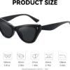 61g7XE6dVqL._AC_SL1500 Carsbyvictor Sunglasses Cat EyeTrendy Cat Eye Sunglasses for Women Classic Stylish 90s Vintage Cute Shades Designer Sunnies UV400 Lens FZN801