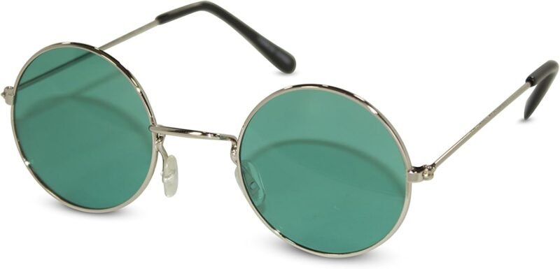 Carsbyvictor Sunglasses Round Circular Party Sunglasses Round Hippie Retro Shades with Colored Lenses