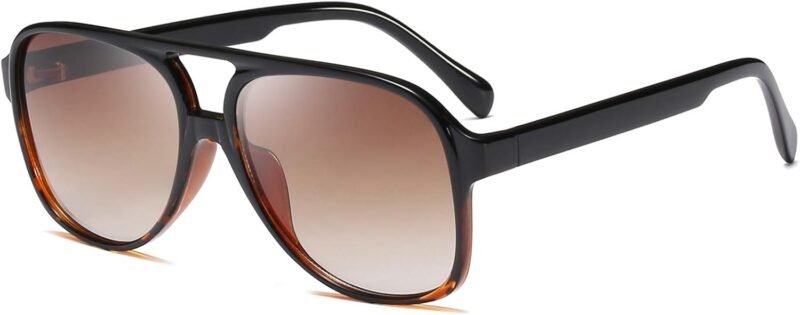 Carsbyvictor Sunglasses Polarized Sunglasses for Women Men Classic Large Frame Vintage 70s Sunglasses