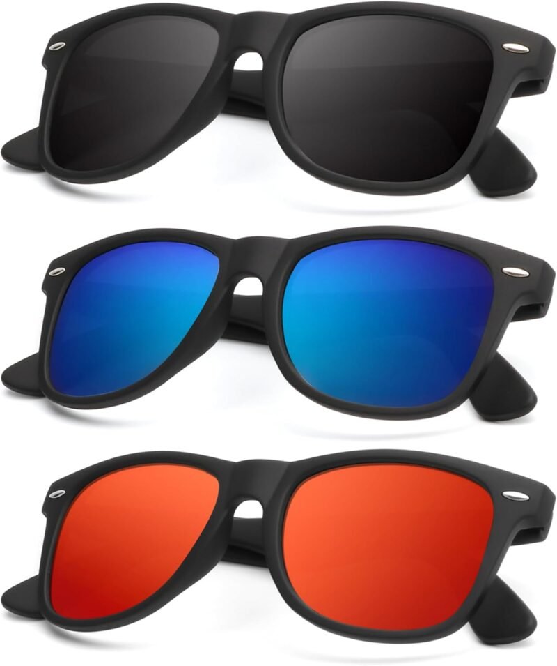 Carsbyvictor Sunglasses Browline Sunglasses Men Polarized for Mens and Women Unisex Sun Glasses for Driving UV Protection